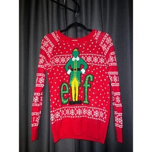 Ugly Christmas Sweater Xmas Size Medium Elf